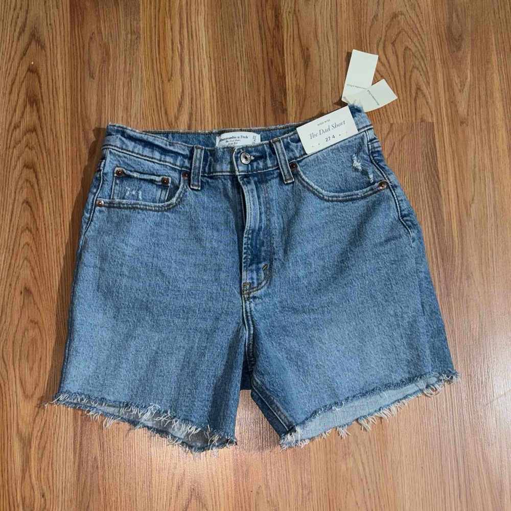 Abercrombie & Fitch Light Blue Jean Shorts